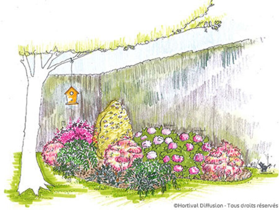 Planter sous un arbre