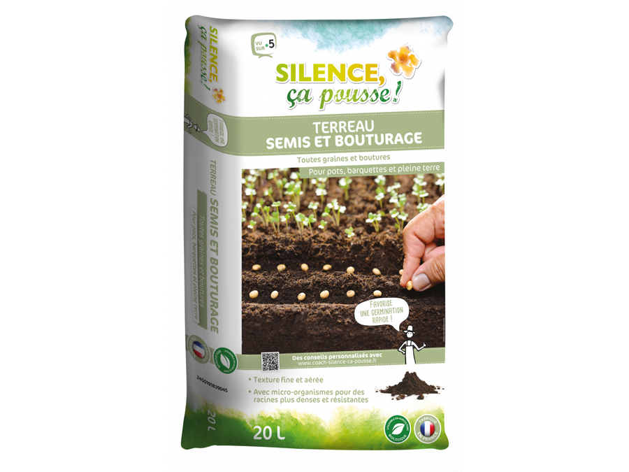 Terreau Semis Et Bouturage Vilmorin 20L - Pour Plants Sains Et Vigoureux