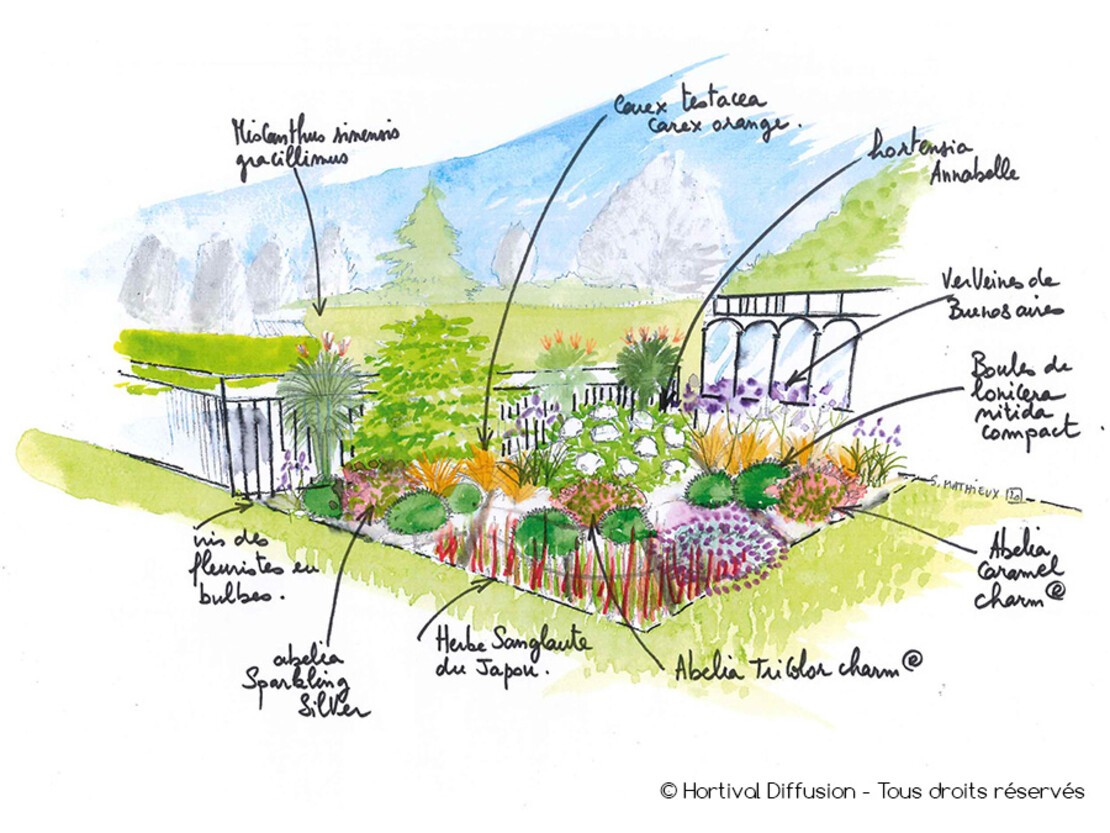 Création d'un massif romantique