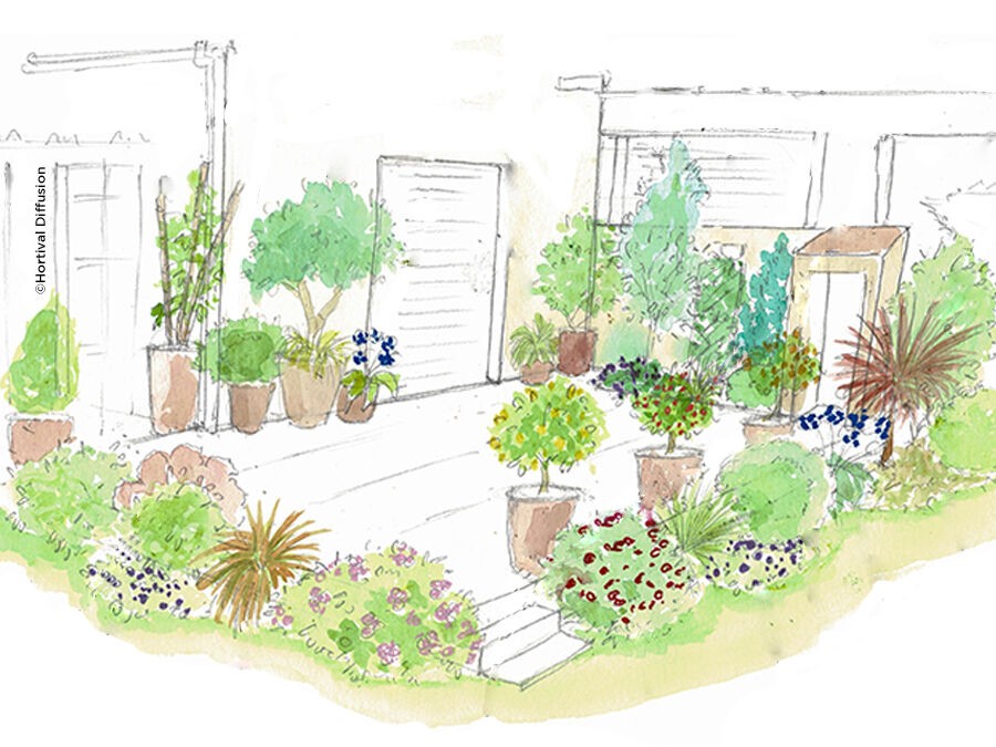 Ambiance méditerranéenne sur la terrasse de Catherine