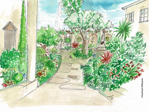 Aménager un patio provençal chez Florence